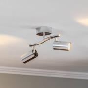 Loftspot, krom, 2 lyskilder