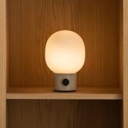 Audo JWDA bordlampe til genopladning, alabast