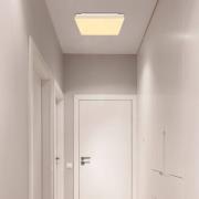 Raina LED-loftlampe i kantet form, trælook