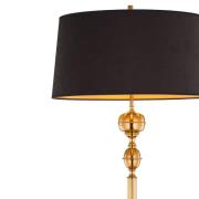 Gulvlampe Baranio med stofskærm
