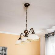 Pendellampe i bjælkeform Casale, 3 lyskilder, længde 74 cm
