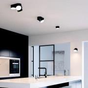 Stanos LED-loftspot, CCT, 3 lyskilder, sort