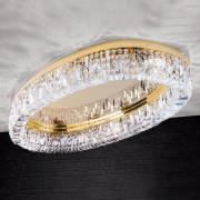 Oval premium loftlampe Ring med krystaller