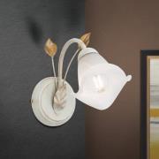Sisi væglampe, florentinsk stil, elfenben/guld