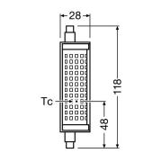 OSRAM LED-pære R7s 19 W 2.700 K, kan dæmpes