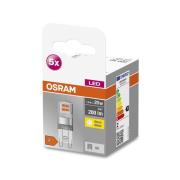 OSRAM Base PIN LED-stiftsokkelpære G9 1,9 W 2.700 K 5 stk