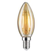 Paulmann LED stearinlyslampe E14 2W 1.900K guld DC 24V