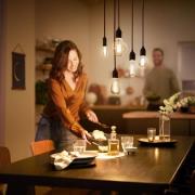 Philips E27 LED-pære G45 3 W dæmpes 2.200 K guld