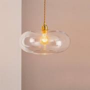 EBB & FLOW Horizon glas-pendellampe, klar, Ø 36 cm