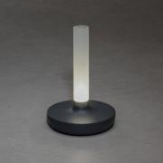 Biarritz LED-bordlampe, IP54, batteri, CCT, grå