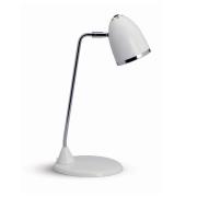 Starlet skrivebordslampe, hvid, højde 41 cm, metal E27