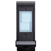 LED-skrivebordslampe MAULoptimus, sølv, klemmefod, dæmpbar CCT
