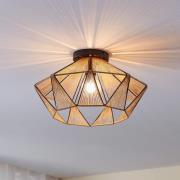 Adwickle loftlampe, en skærm af naturgarn