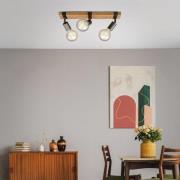 Wood Basic loftslampe, tre pærer