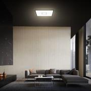 LED-loftlampe Free, 29 x 29 cm, sort