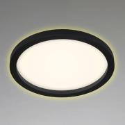 LED-loftlampe 7361, Ø 29 cm, sort