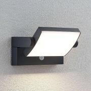 Lindby LED udendørs væglampe Sherin, drejelig, bevægelsesdetektor
