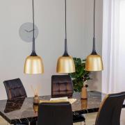 Lindby Zariva hængelampe af stål, 3 lyskilder