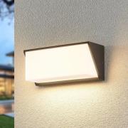 Lindby udendørs LED-væglampe Malim, 25 cm, antracit, IP65