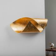 Lindby Wrenjo LED-væglampe, guld, 45 cm