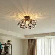 Lindby Nahele loftlampe, brun, metal, Ø 40 cm, E27