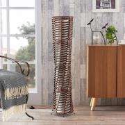 Dekorativ stue gulvlampe Joas i brun