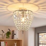 Funklende glaskrystal loftlampe Lionello