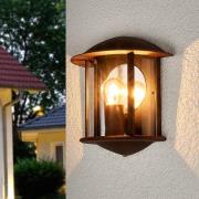 Rustbrun LED udendørs væglampe Maelis
