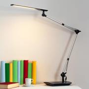 Lindby LED-skrivebordslampe Felipe, sort, klemmefod
