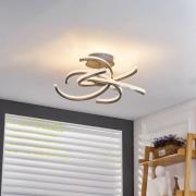 Lindby Divalis LED-loftlampe, stepdim, nikkel