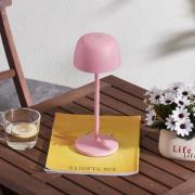 Lindby LED genopladelig bordlampe Arietty, pink