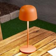 Lindby LED-bordlampe Arietty, orange, dæmpbar, IP65
