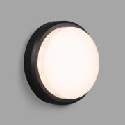 Tom XL IK10 udendørs LED-væglampe, mørkegrå/hvid