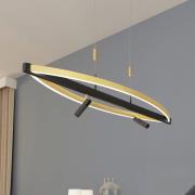 Lucande Matwei LED-pendellampe, oval, messing