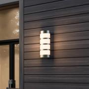LED udendørs væglampe Leroy i rustfrit stål
