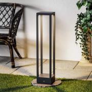 Lucande Carlota LED-vejlampe, antracit, 65 cm, metal