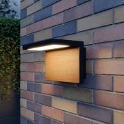 Lucande Lignus udendørs LED-væglampe