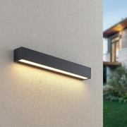 Lucande LED udendørs væglampe Lengo, 50 cm, grafitgrå, 1-lys.
