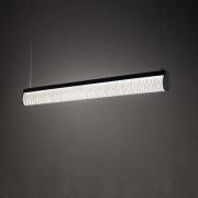 Slamp LED-hængelampe Modula, plisseret, sort