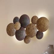 Lindby væglampe Soraya, guld/kobber, metal, 2 lyskilder, 51 cm