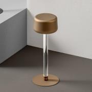 OLEV Tee designerbordlampe med genopladeligt batteri, guld