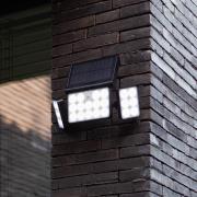 Tuda udendørs LED-væglampe, solcelle, 32,1 cm