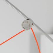 midgard AYNO XL gulvlampe, grå/orange 2.700 K