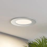 Prios LED-indbygningslampe Cadance, sølv, 11,5 cm, 10 stk, dæmpbar