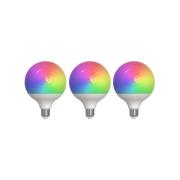 Prios Smart LED, 3, E27, G125, 9W, RGBW, CCT, mat, Tuya