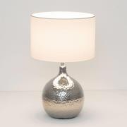 Ananas bordlampe, hvid/sølv