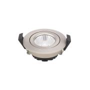 LED indbygningsspot Diled, Ø 8,5 cm, 6 W, 3.000 K, stål