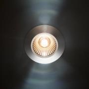 LED-indbygningsspot Diled, Ø 6,7 cm, Dim-To-Warm, stål