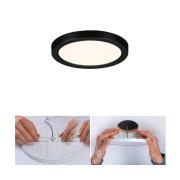 Paulmann Areo LED-panel rund sort 3000K Ø11,8cm