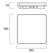 Sylvania Start Surface LED-loftslampe 28 cm x 28 cm